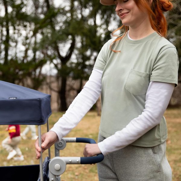 Safety 1st Summit 4-Seater Wagon Stroller with Canopy in Navy Ink - Image 15