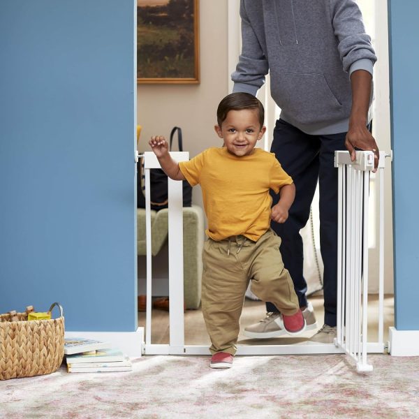 Safety 1st Pressure Mounted Baby Gates for Doorways with SecureTech, Baby Gate with Door, Pet-Friendly Design, No Drilling, 29-38" - Image 8