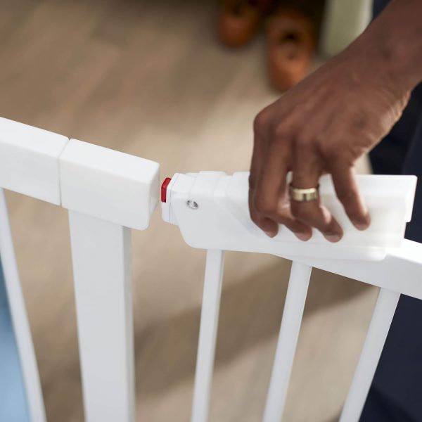 Safety 1st Pressure Mounted Baby Gates for Doorways with SecureTech, Baby Gate with Door, Pet-Friendly Design, No Drilling, 29-38" - Image 11