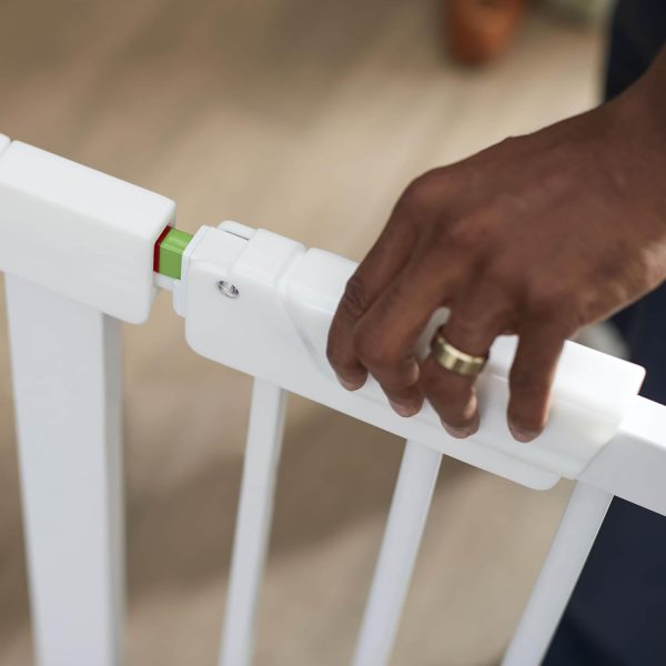 Safety 1st Pressure Mounted Baby Gates for Doorways with SecureTech, Baby Gate with Door, Pet-Friendly Design, No Drilling, 29-38" - Image 12