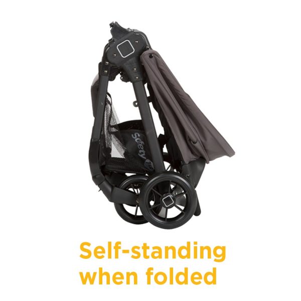 Safety 1st Smooth Ride Travel System Stroller and Car Seat OnBoard™ FLX - Efficient Infant Car Seat Stroller and Infant Car Seat and Stroller Combo, Black Cherry - Image 8