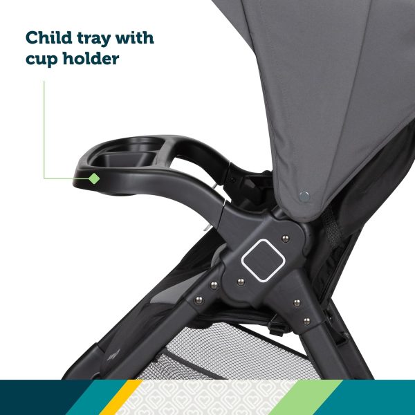 Safety 1st Smooth Ride Travel System Stroller and Car Seat OnBoard™ FLX - Efficient Infant Car Seat Stroller and Infant Car Seat and Stroller Combo, Black Cherry - Image 19